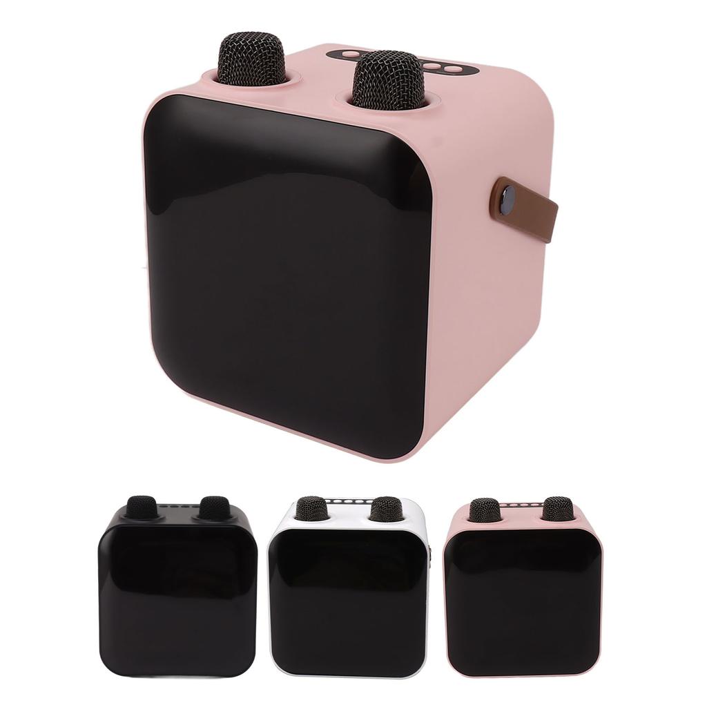 Караоке-машина с 2 беспроводными микрофонами, портативная Bluetooth-колонка мощностью 15 Вт, комплект для караоке-машины для H