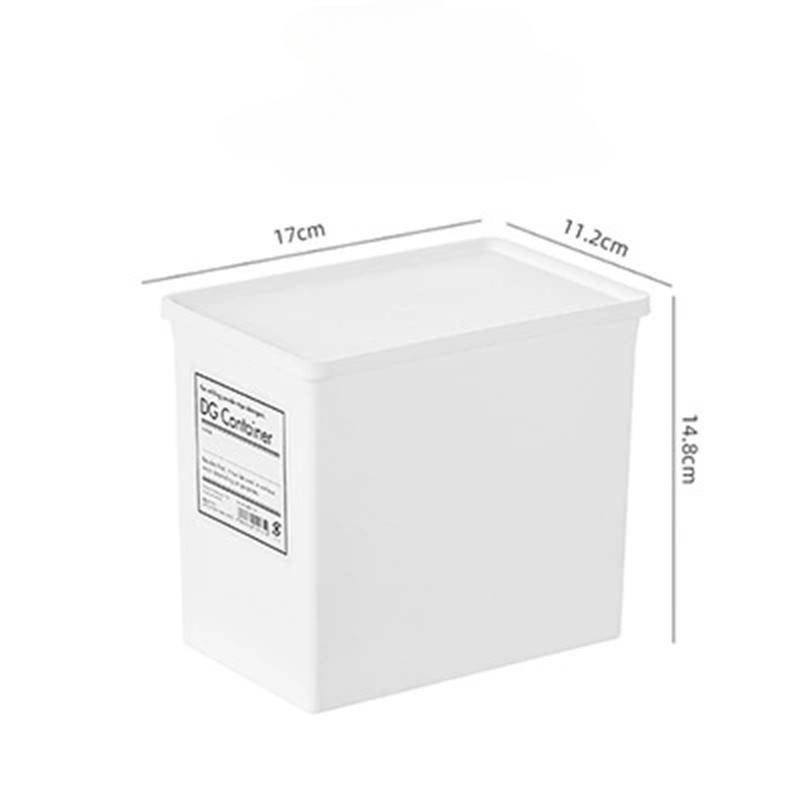 Ящик для хранения стирального порошка, размер ящика для хранения с крышкой, классифицированное японское пластиковое ведро