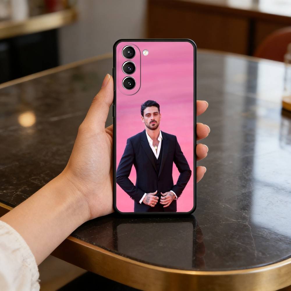Чехол для телефона ACTOR M-Michele Morrone для Samsung S25,24,23,22,30,21,10,9,Ultra,Plus,Lite,FE,4,5 G Мягкий черный чехол