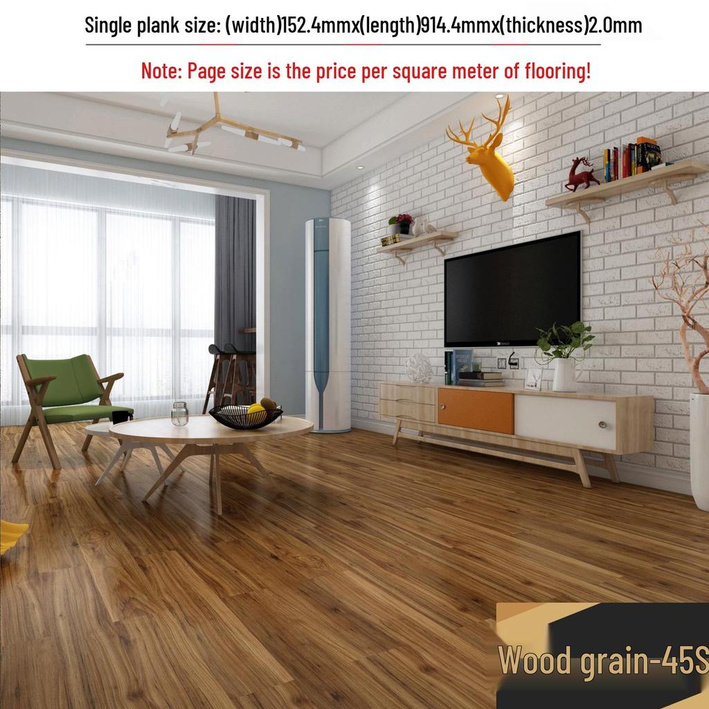 Самоклеящаяся водонепроницаемая виниловая наклейка для пола под камень: Толстое, износостойкое ПВХ-покрытие для спален