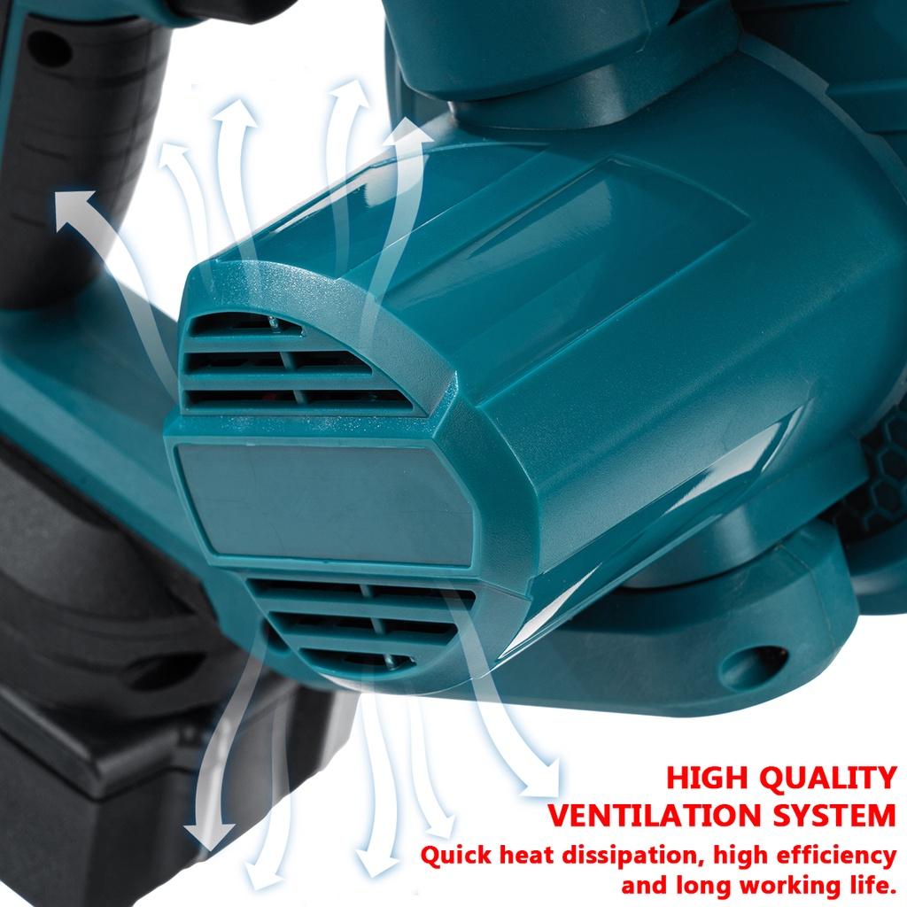 2 в 1 398VF 3000 Вт складной беспроводной электрический воздуходувка для выдувания всасывающих листьев очиститель пыли для батареи Makita 18 В