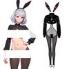 Black Jacket Reverse Bunny Tokutaisha Bunny Girl Bunny Suit Cosplay Costume PU Leather [Litany] (L)