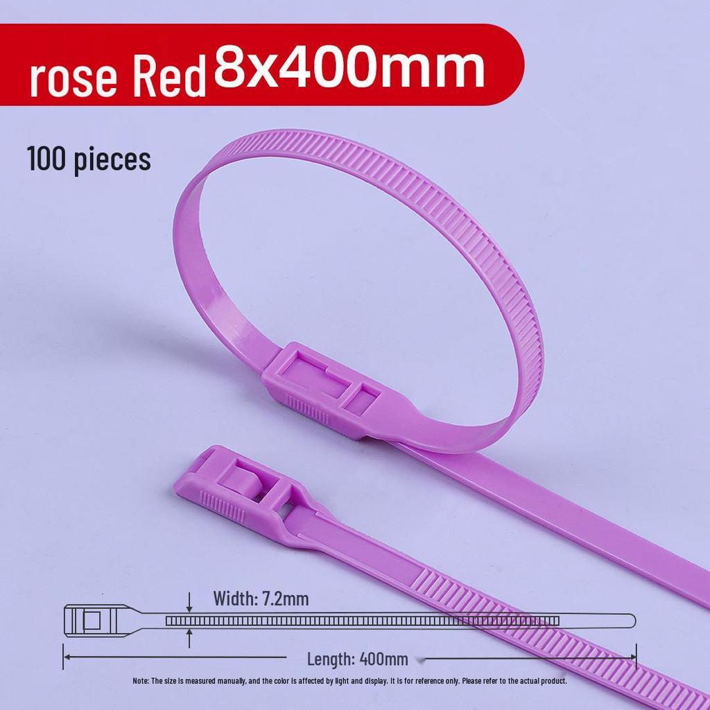 Нейлоновая самозатягивающаяся кабельная стяжка Naughty Castle для детского парка (8x350x400) - Особый цвет