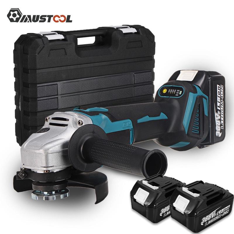 M14 Brushless Cordless Angle Grinder Lithium-Ion Cutting Machine 125mm Electric Angle Grinder Power Tools for 18V Battery