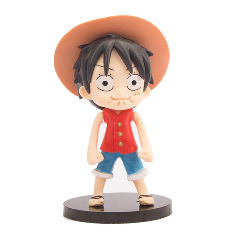 3 шт. Аниме One Piece Фигурка Манки Д. Луффи Три Выражения Модель Игрушка Подарок Коллекция Фигурка Действия ПВХ