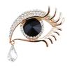 Fashion Fashion Temperament Personality Trend Full Diamond Crystal Eye Brooch