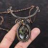 Dragon Bloodstone Necklace Copper Wire Wrapped Adjustable Necklace Gemstone Necklace Handmade Copper Wire Jewelry Antique Necklace For Gift