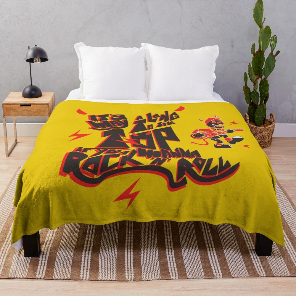 If you wanna rock'n' roll Throw Blanket