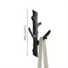 1/2Pcs Creative Wall Mounted Coat Hook Rack Rustic Tree Branch Decoration Sturdy Durable Vintage Iron Hooks for Hats and Coats