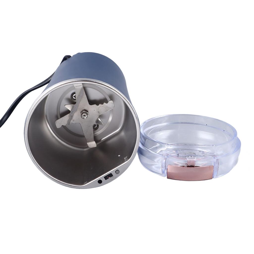 200W Electric Coffee Grinder 80g Capacity For Beans Herbs Spices Stainless Steel Blades Grinding Machine Blue Purple