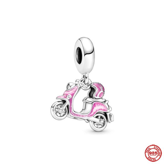 Новые ювелирные изделия из стерлингового серебра 925 пробы, подвеска для дома, пара, кулон, книга, бусина, подходит для женщин, оригинальный браслет, подарок