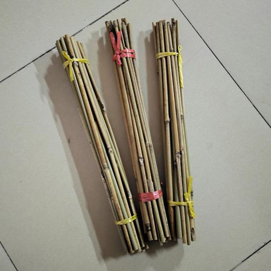 20 шт. бамбуковых опор для растений, многоразовые садовые опоры, натуральные бамбуковые палочки, опорные столбы для орхидей, томатов, овощей, вьющихся растений