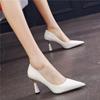 Pumps High Heels Sexy Green On Heeled Shoes for Women 2025 Red Ladies Summer Footwear Pointed Toe White 39 Quality Shoe Stylish