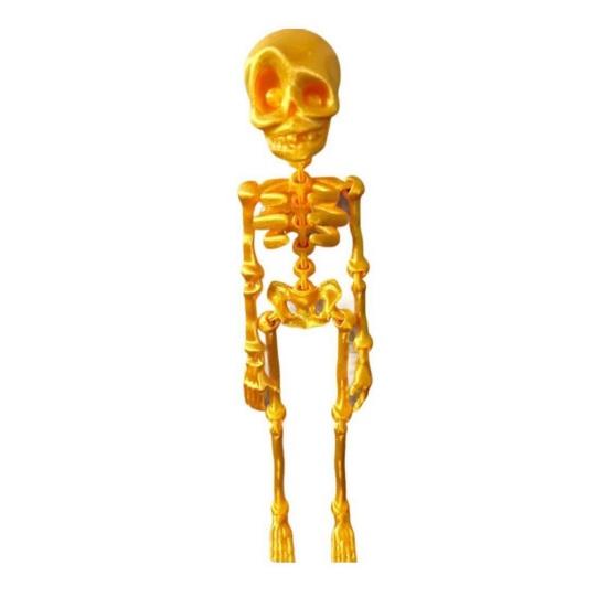 1/6Pcs Poseable Skeleton Refrigerator Magnet Halloween 3D Movable Joints Skeleton Articulated Skeleton Magnetic Fridge Decoration Ornament