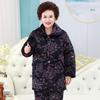 Трехслойный утепленный зимний пижамный комплект на флисе для пожилых женщин - Теплый коралловый флис для дома и как верхняя одежда