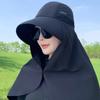 Large Brim Bucket Hat All Inclusive Sunscreen Hat New Ponytail Cap  Gift