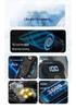 Digital Display Folding Handheld Fan: 100 Speeds & LED, Transparent Mecha Design, Cold Compress Function