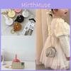 Childrens Cute Small Round Bag Pu Material Chain Crossbody Bag Daily For