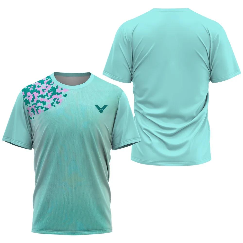 2024 г., лидер продаж, мужская 3DT быстросохнущая удобная тренировочная одежда для настольного тенниса и бадминтона, летняя повседневная спортивная рубашка, размер B