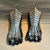 Black Antique Medieval Finish Nazgul Gauntlets Steel Armor Gloves Crusader Gauntlets LARP