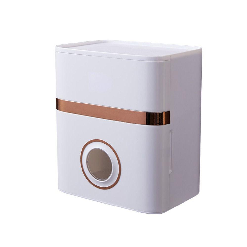 1Pcs Waterproof Toilet Paper Holder Light Luxury Style Roll Paper Storage Box New Tissue Box