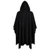 Medieval Mens Hooded Cloak Renaissance Cosplay Halloween Party Costume