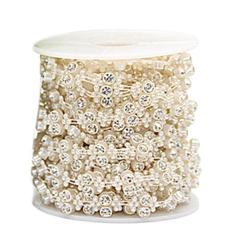 Искусственный жемчуг нить бусин имитация жемчуга цепочка из бусин жемчужные гирлянды из бусин для вечеринки украшение свадебного букета