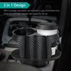 Портативный съемный держатель для чашек «два в одном» из углеродного волокна большой емкости, устанавливаемый на автомобиле, с
