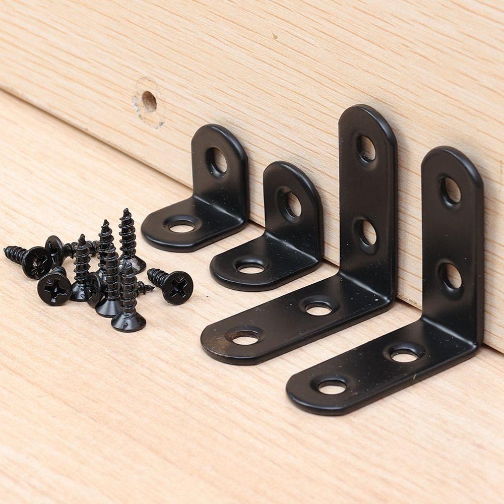 10Sets Cabinet Screens Wall Angle Bracket Iron Shelf Support Bracket New Corner Brace Joint