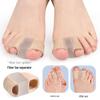 Волокнистые разделители пальцев ног при Hallux Valgus и мозолях - Мужские и Женские, Ортопедические рукава с двойным отверстием для перекрывающихся пальцев