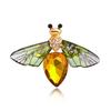 Модное насекомое ретро капельное масло стрекоза корсаж стразы пчела женская брошь хрустальная булавка женские аксессуары