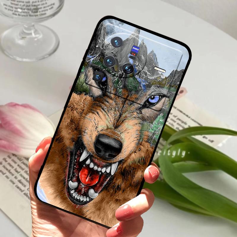 Мягкий силиконовый чехол для vivo X80 Pro 5G Coque X 80 Модный ТПУ чехол для телефона для Vivo X70 Pro Ударопрочный бампер Ракушки Милый мультяшный