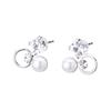 LOKUMI Made In Platinum Platinum Pt900 Nickel Earrings, Japan, Pt900, Post, 900, Post, Hypoallergenic, Pearl, Bijou, Women's, Simple, Stud, Small,