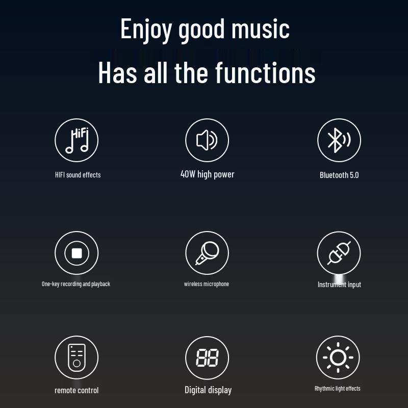 Philips SD189 Portable Bluetooth Trolley Speaker