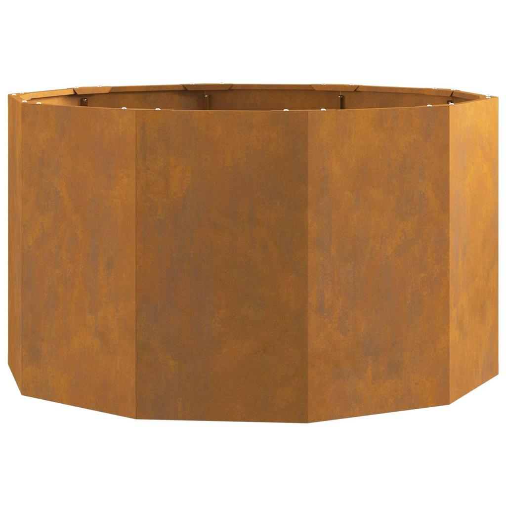 Plant Pot Rusty 90 x 90 x 50 cm Weatherproof Steel
