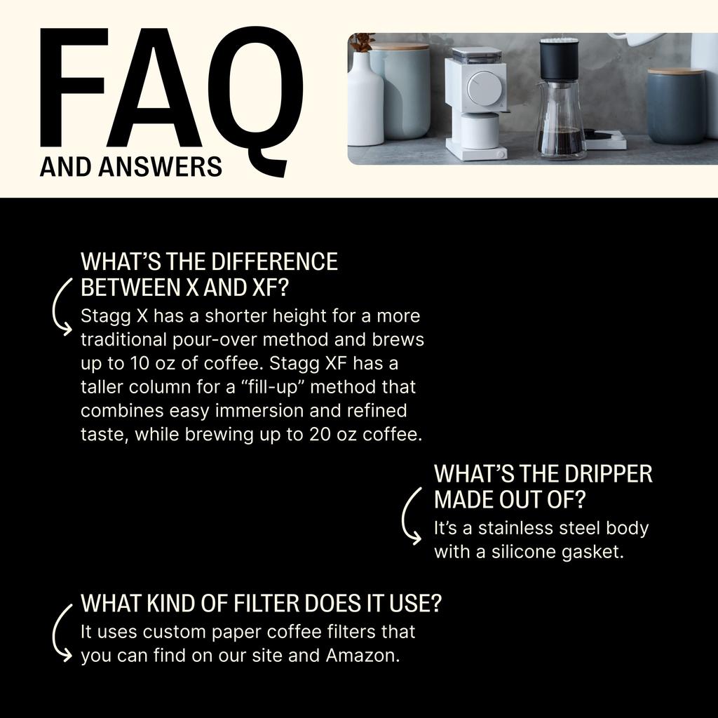 Fellow Stagg кофеварка с вакуумной изоляцией, двойной стенкой из нержавеющей стали, портативная кофеварка с функцией быстрого заваривания 20 унций [XF] -