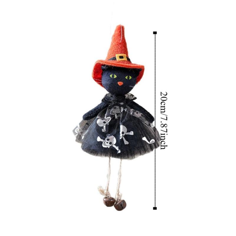 Pumpkin/Black Cat Halloween Pendant Ghost/Witches Halloween Ornament  Halloween Party Hanging