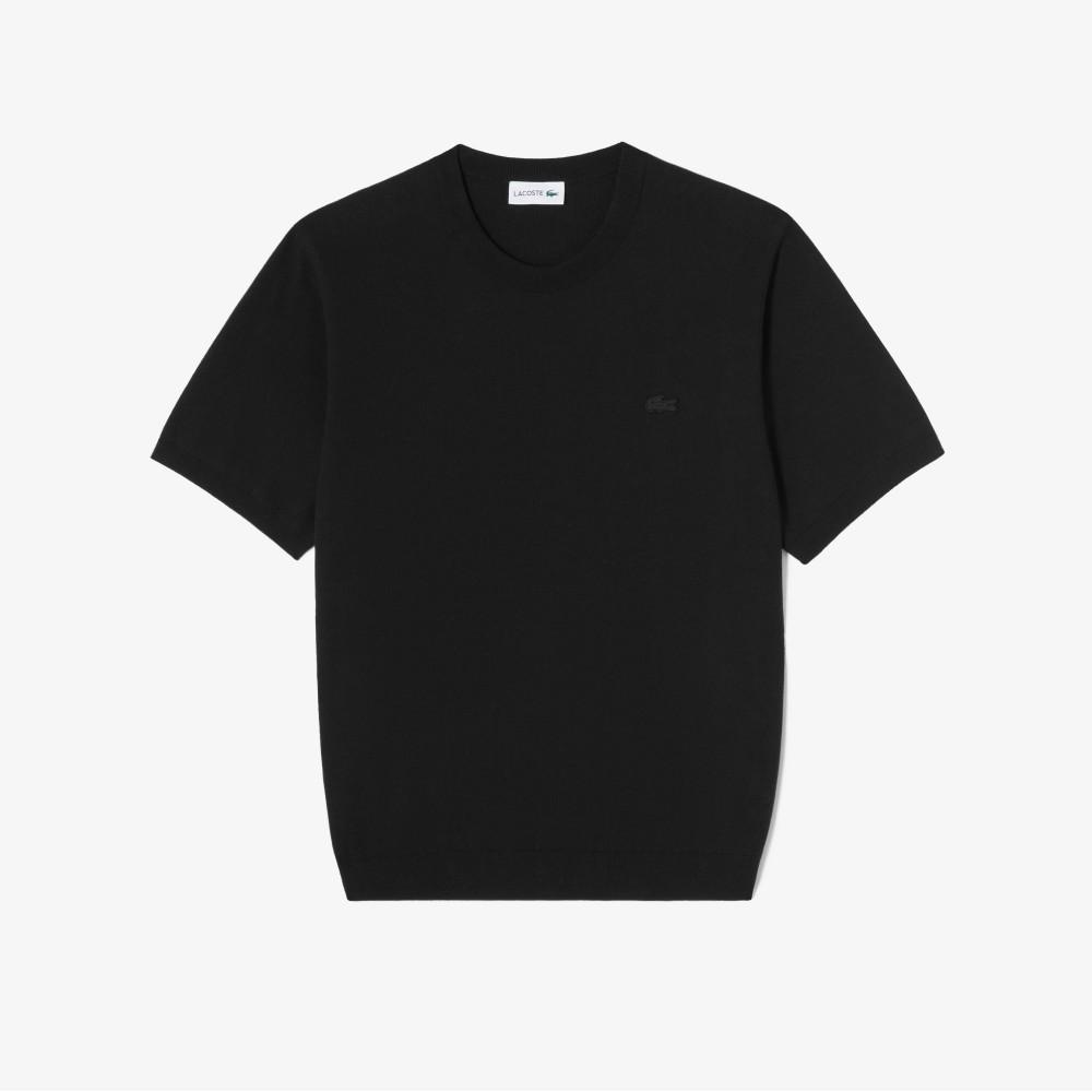 [lacoste] Men's Solid Short Sleeve Crewneck Pullover AH324E-56G031