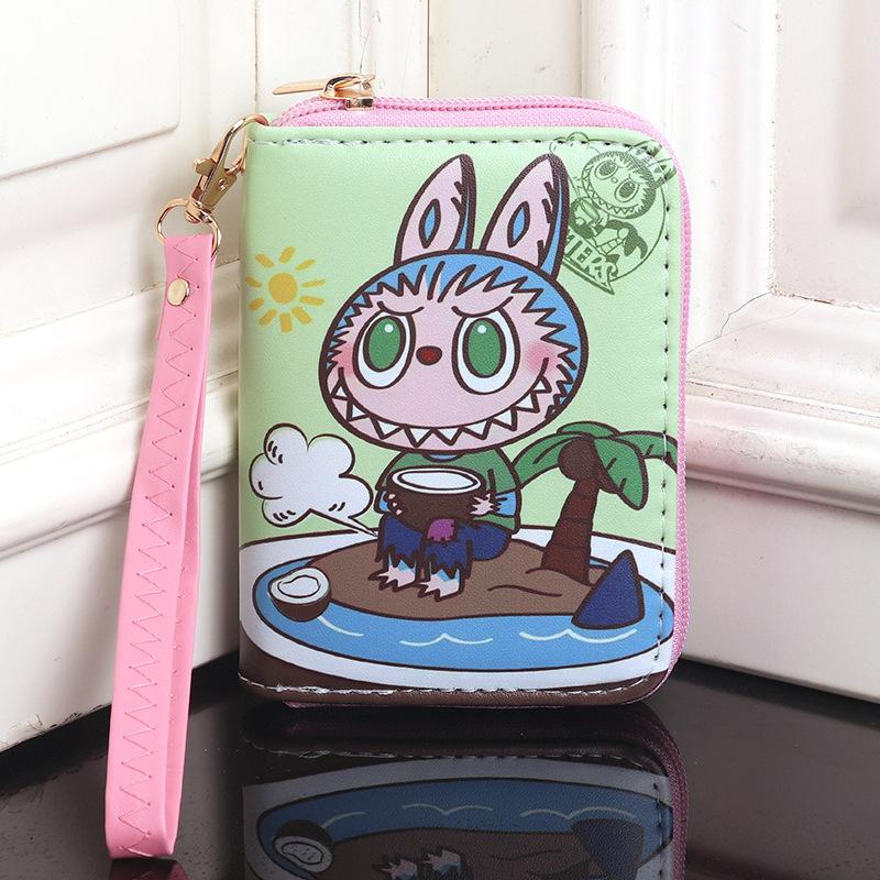Cartoon Cute and Hot Labubu Male and Female Students Handheld Wallet CLE