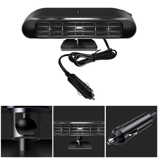 Автомобильный обогреватель для быстрого размораживания, антизапотеватель, регулируемая температура, 2-в-1, обогрев, охлаждение, размораживатель лобового стекла для легковых автомобилей, грузовиков, внедорожников, джипов, фургонов