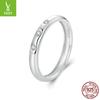 Fashion Aperture Moissanite Ring For Men And Women, Simple And Versatile Commuter Style S925 Sterling Silver Ring Jewelry