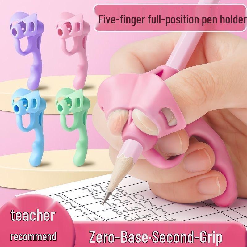 Elementary Student Soft Grip Writing Posture Corrector Pencil Case