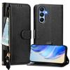 For Samsung Galaxy A15 4G/Galaxy A15 5G Case Zipper Pocket Multiple Card Slots Leather Phone Cover