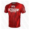 Летние фанаты Восьмиугольник X RFA Fightwear Мужская 3D-печать Дышащая Быстросохнущая Мотоспорт Спорт Фитнес Футболка с коротким рукавом