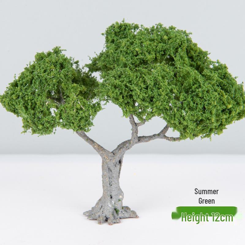 DIY Handmade Architectural Sand Table Model: Garden Scene with Micro Landscape Miniature Trees