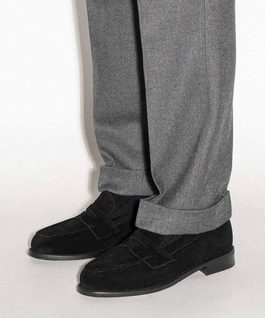 Allclassic Alc4405 Cimer Suede Penny Loafers_Black