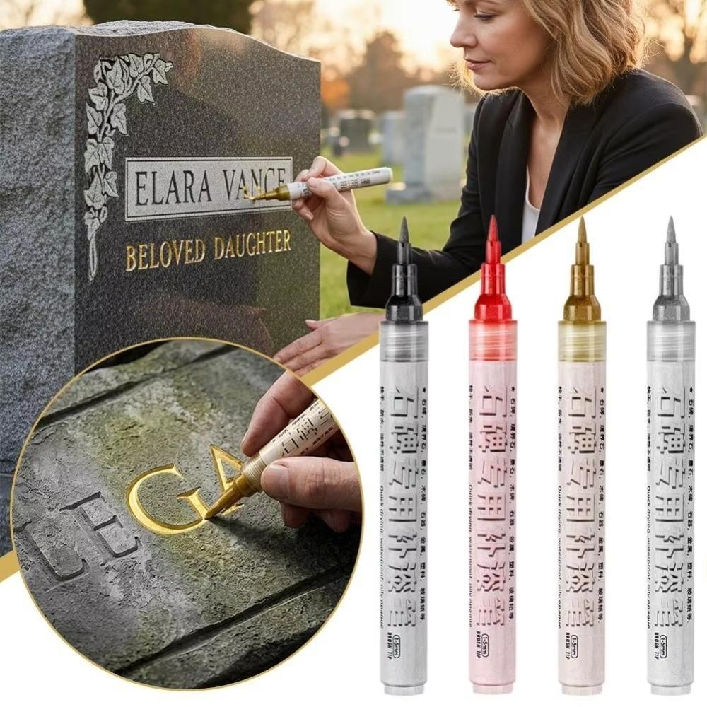 Waterproof Tombstone Marker Ceramic Repair Permanent Paint Marker New Paint Pen
