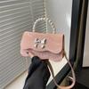 Chic Medium Sized Womens Crossbody Bag In Black Pink Gray Blue White With Fashionable Bow