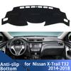 Для Nissan X-Trail T32 2014-2018 X Trail XTrail Накладка на панель приборов Защитная накладка от солнца Коврик для защиты от УФ-лучей Левый руль