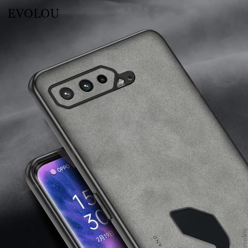 Чехол для ASUS ROG Phone 7 PRO, роскошный чехол из искусственной кожи из овчины, матовый силиконовый чехол для ROG Phone7, противоударный защитный чехол-бампер